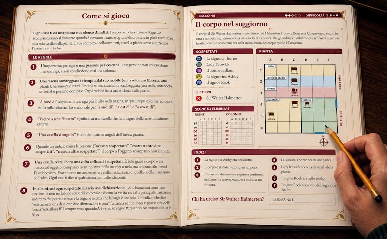 Il libro, aperto su un caso